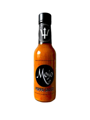 MOJO PEPPA SAUCE 'BARBADE' BAJAN INSPIRED SCOTCH BONNET PEPPA SAUCE W/ TURMERIC & MUSTARD 5 OZ. BOTTLE