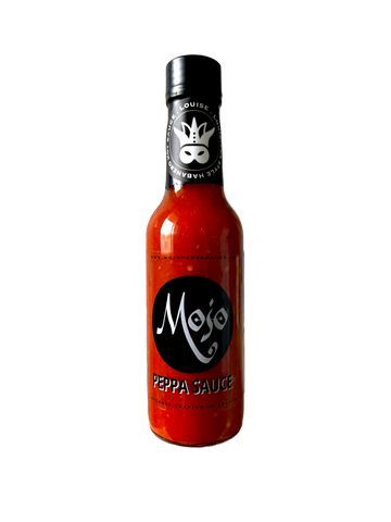 MOJO PEPPA SAUCE 'LOUISE' LOUISIANA STYLE RED HOT HABANERO & CAYENNE PEPPER SAUCE 5 OZ. BOTTLE