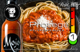 MOJO PEPPA SAUCE 'PROTEGÉ' EXTRA-MILD CHARRED RED BELL PEPPER, TOMATO & TOASTED CHILI OIL HOT SAUCE 5 OZ. BOTTLE