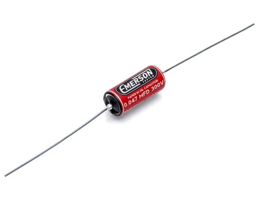 EMERSON CUSTOM PAPER IN OIL TONE CAPACITOR 0.047uf 200v [RED] VERSION 2 - ($28 USD)