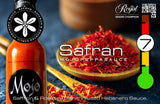 MOJO PEPPA SAUCE 'SAFRAN' PERSIAN INSPIRED HABANERO HOT SAUCE W/ ROAST GARLIC & SAFFRON 5 OZ. BOTTLE