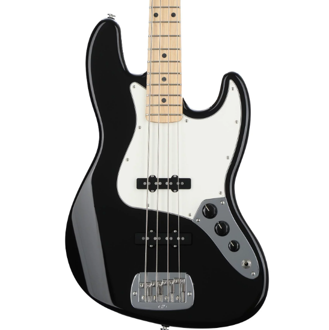 G&L USA FDJB-JTB-MP FULLERTON DELUXE JB BASS - JET BLACK ($1499